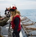 Firefighting drill aboard USS San Jacinto