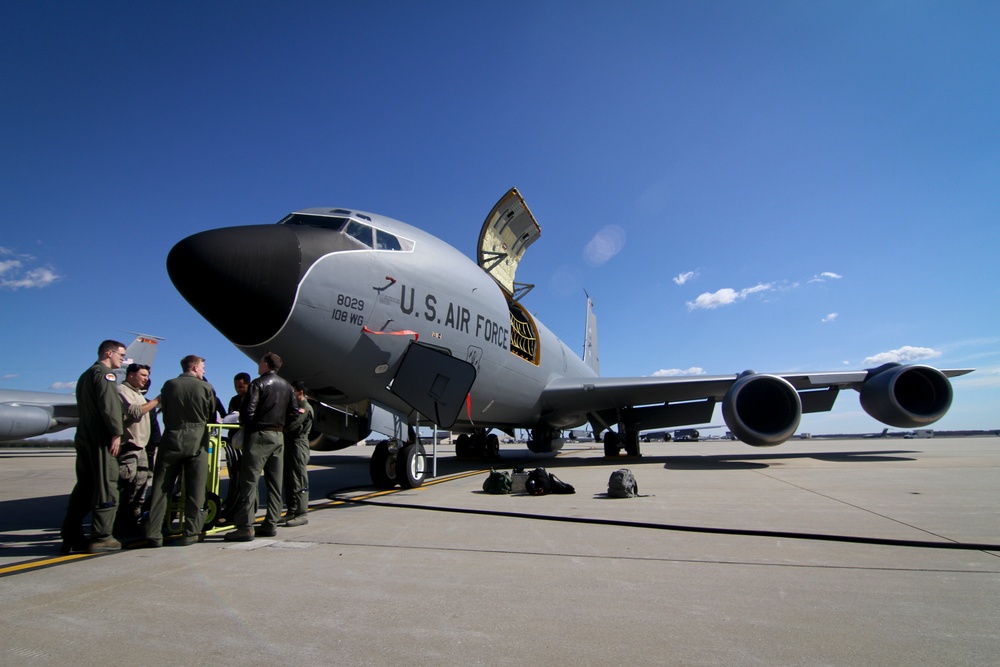 KC-135R air refueling mission