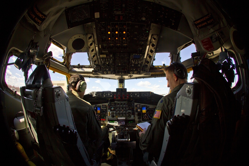 KC-135R air refueling mission