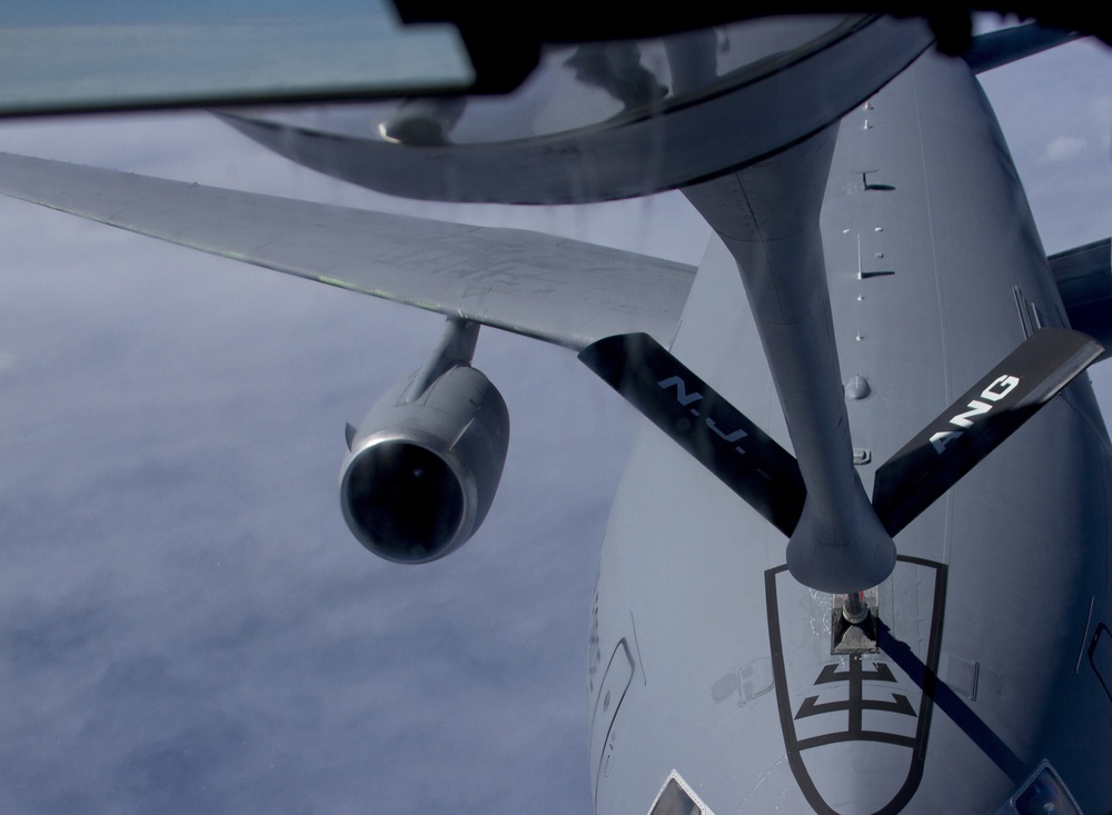 KC-135R air refueling mission