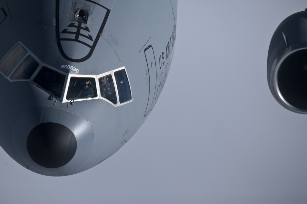 KC-135R air refueling mission