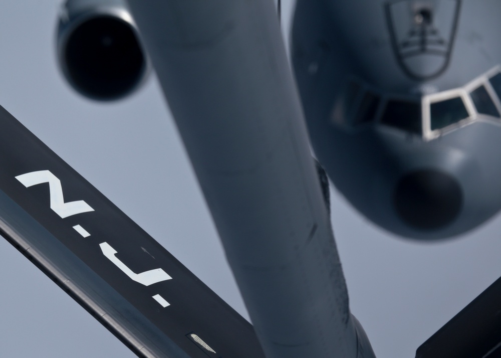KC-135R air refueling mission