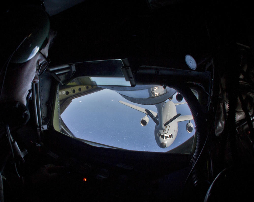 KC-135R air refueling mission