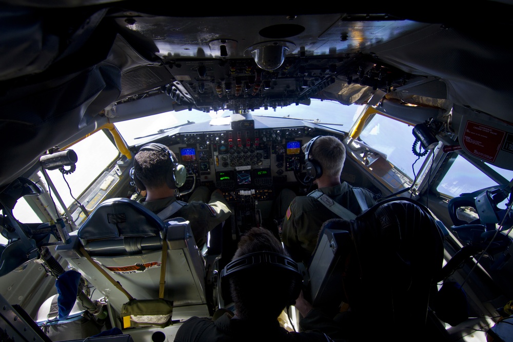 KC-135R air refueling mission