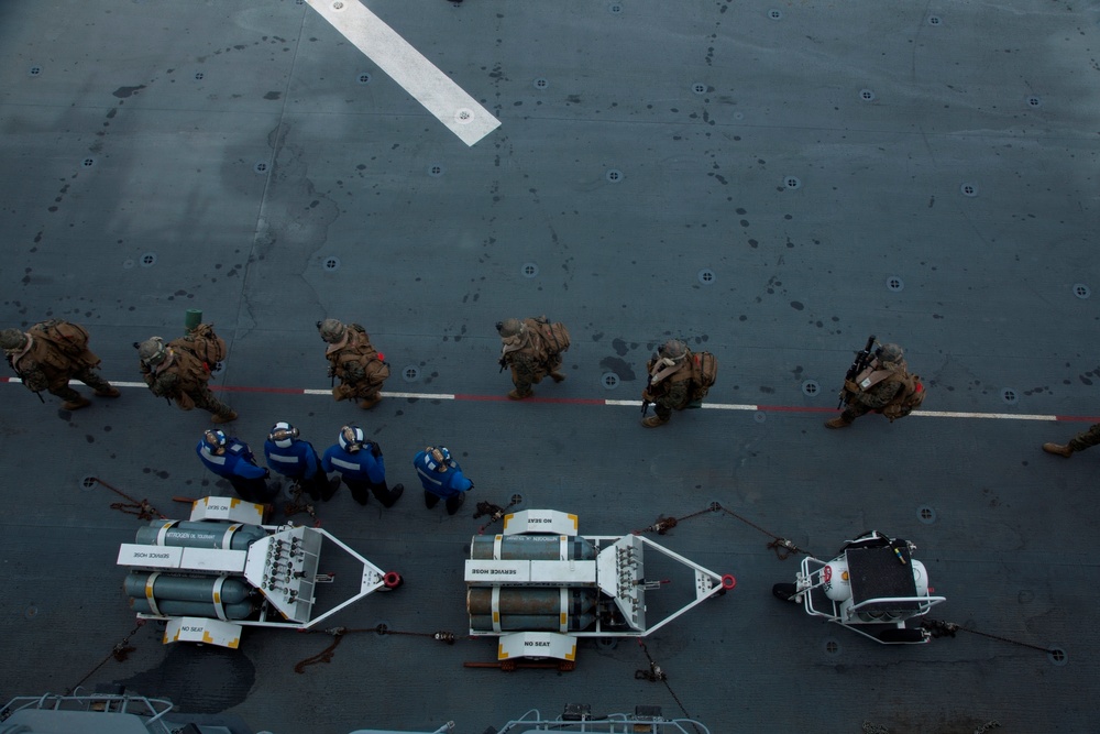 BLT 1/6 Alpha Co Debarks USS Wasp