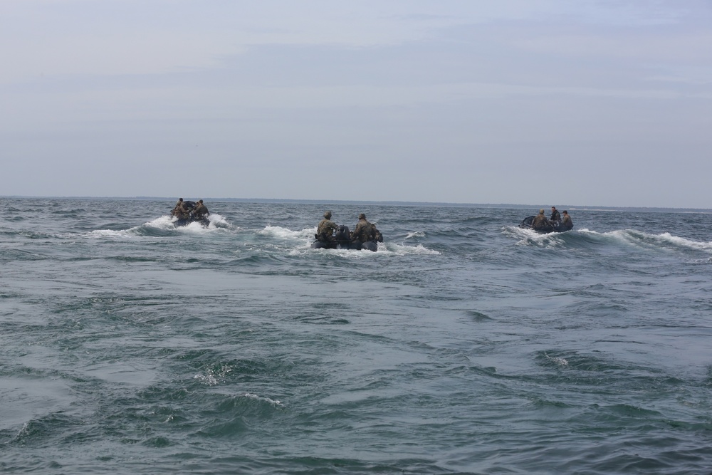 22nd MEU MRF Launches CRRC from USS Wasp