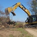 Workers prepare site for dissolved oxygen system