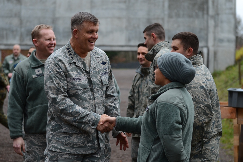Gen. Gorenc visits Spangdahlem, Buechel
