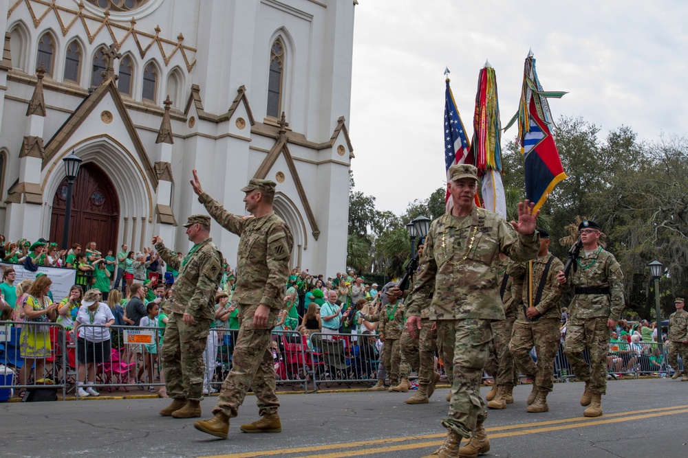 3rd ID Soldiers embrace community during Savannah St. Patrick’s Day Parade