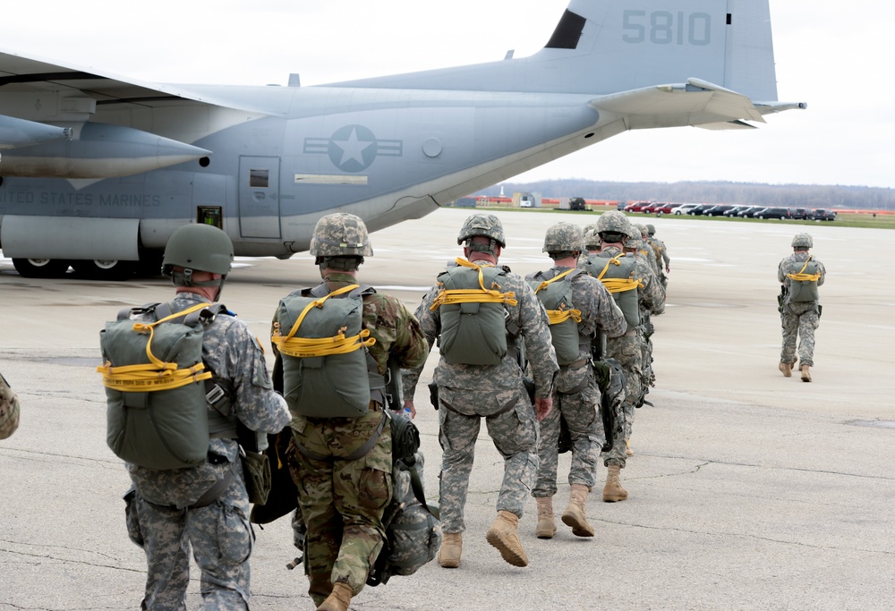US Army Reserve unit jumps at Wright-Patterson Air Force Base