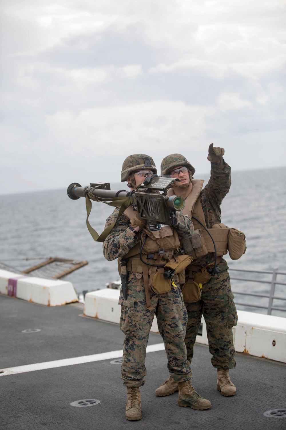 2nd LAAD, 22 MEU Stinger missle tracking training
