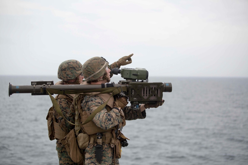 2nd LAAD, 22 MEU Stinger missle tracking training