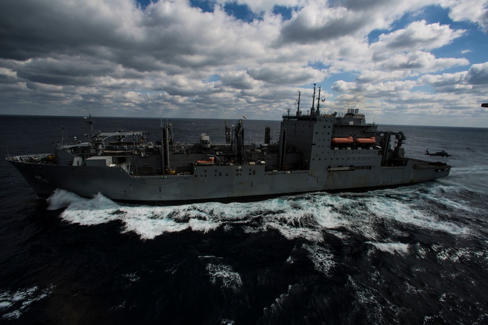 USS Wasp Conducts RAS