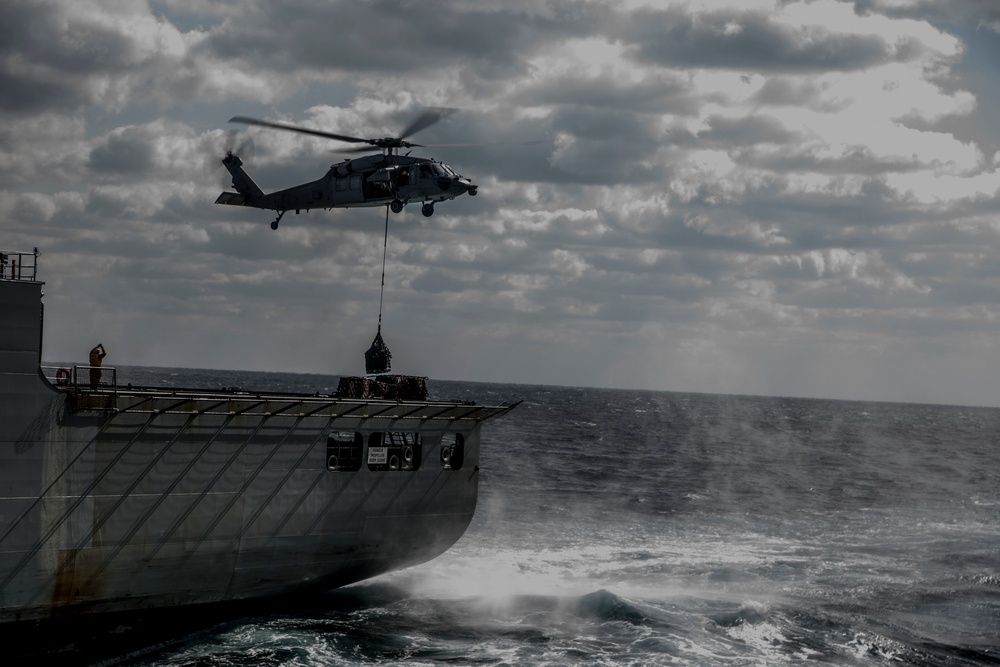 USS Wasp Conducts RAS