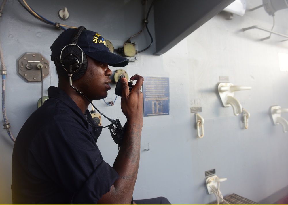 USS Blue Ridge operations in Singapore