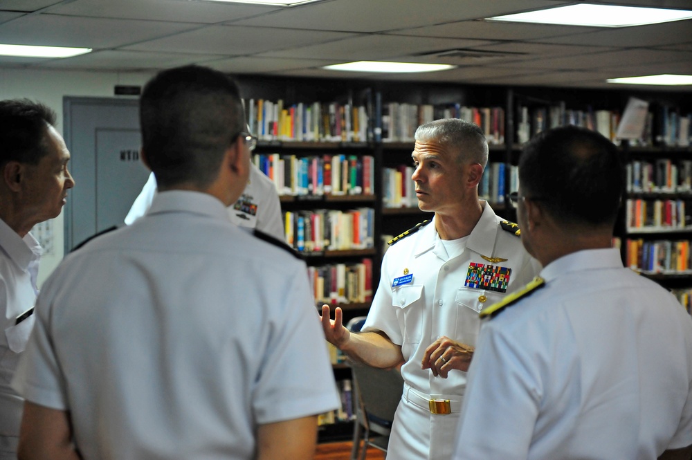 USS Blue Ridge operations in Singapore