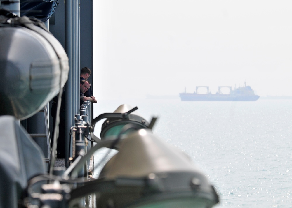 USS Blue Ridge operations in Singapore