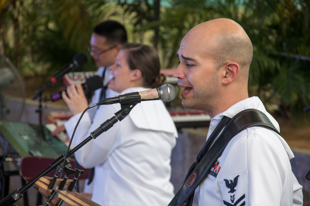 USS Blue Ridge operations in Singapore