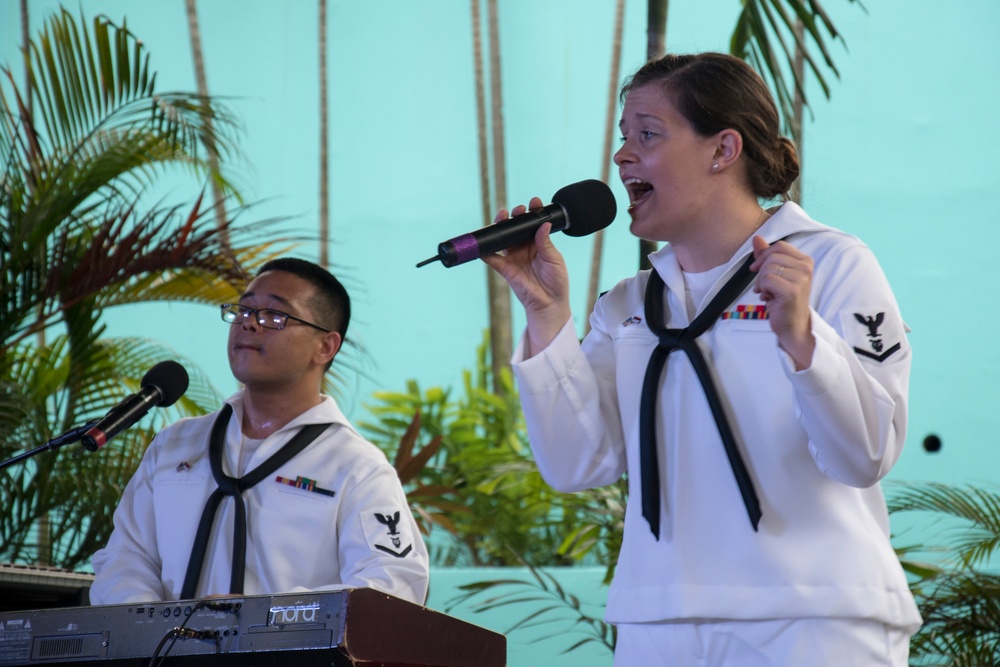 USS Blue Ridge operations in Singapore