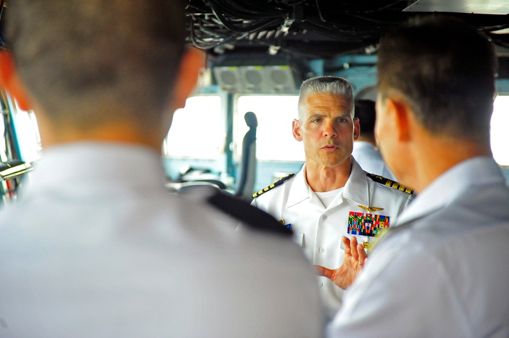 USS Blue Ridge operations in Singapore