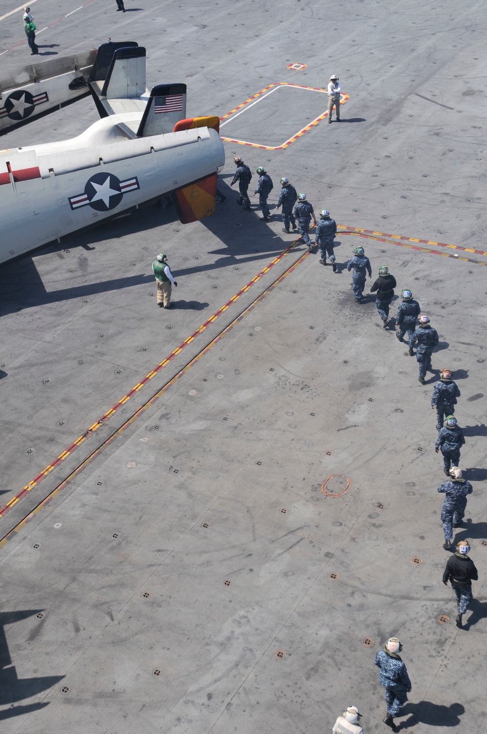 USS George Washington flight deck operations