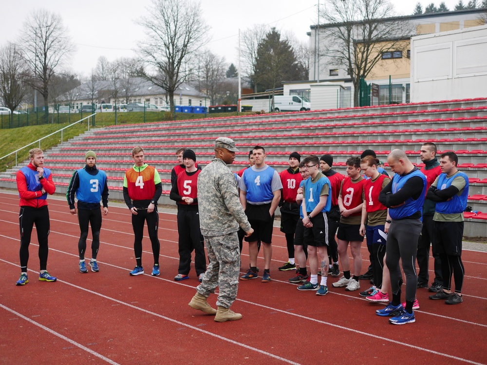 Candidates from allied nations undergo Army physical fitness test