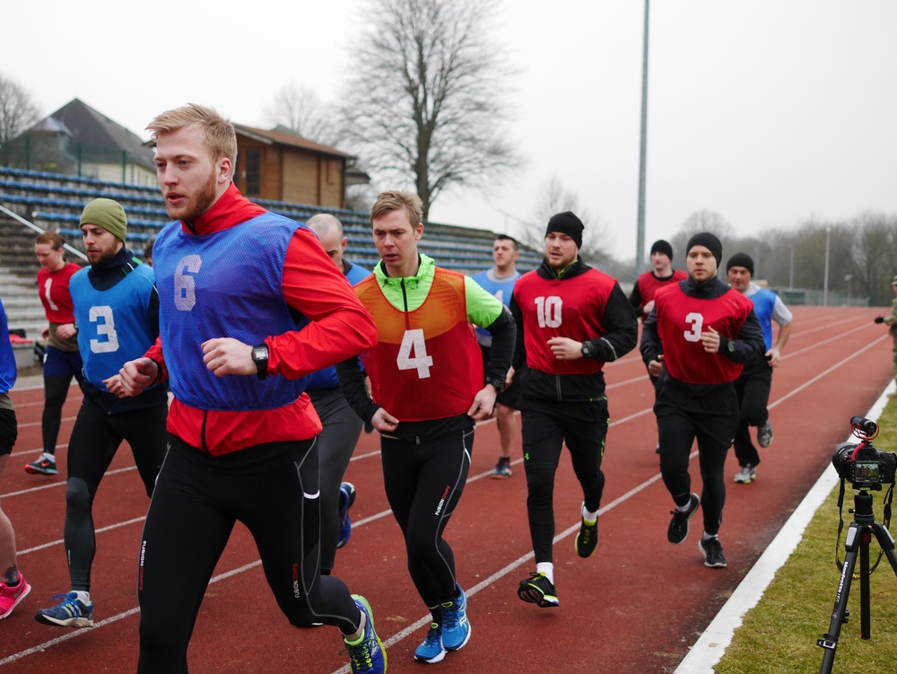 Candidates from allied nations undergo Army physical fitness test