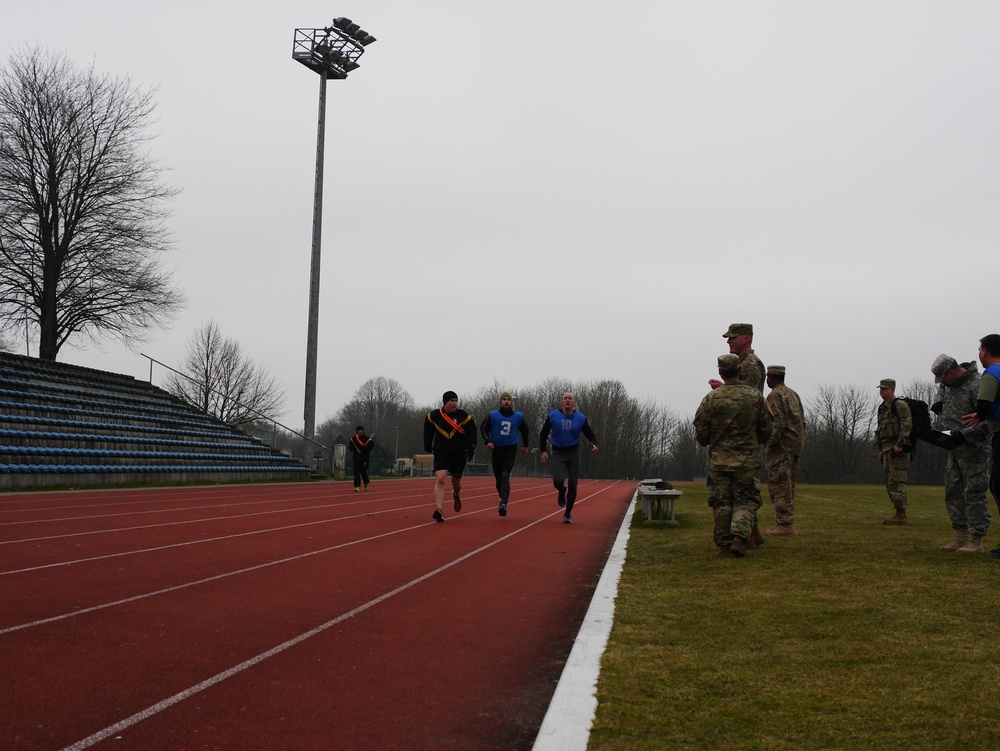 Candidates from allied nations undergo Army physical fitness test