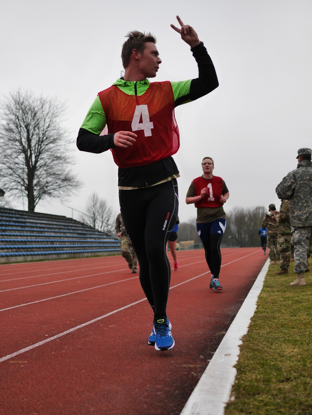 Candidates from allied nations undergo Army physical fitness test