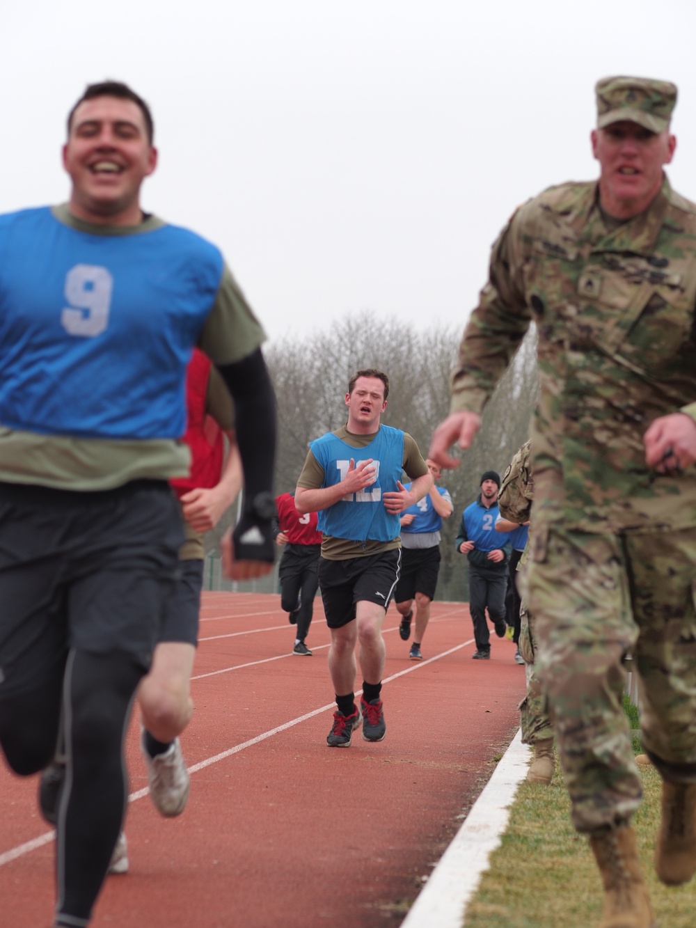 Candidates from allied nations undergo Army physical fitness test