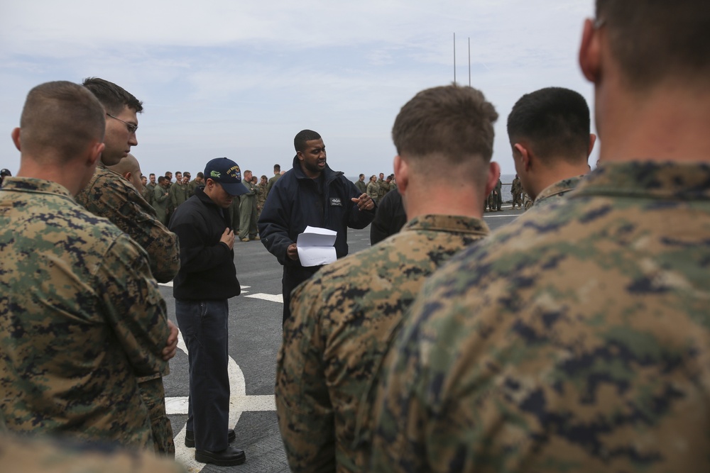 U.S. Marines and Sailors Work Together During PMINT