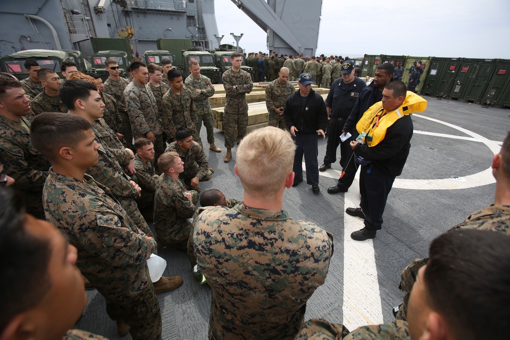 U.S. Marines and Sailors Work Together During PMINT