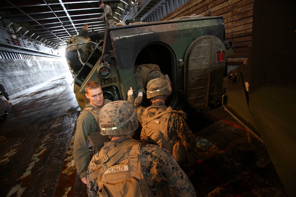 U.S. Marines and Sailors Work Together During PMINT