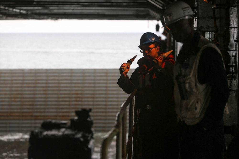 U.S. Marines and Sailors Work Together During PMINT