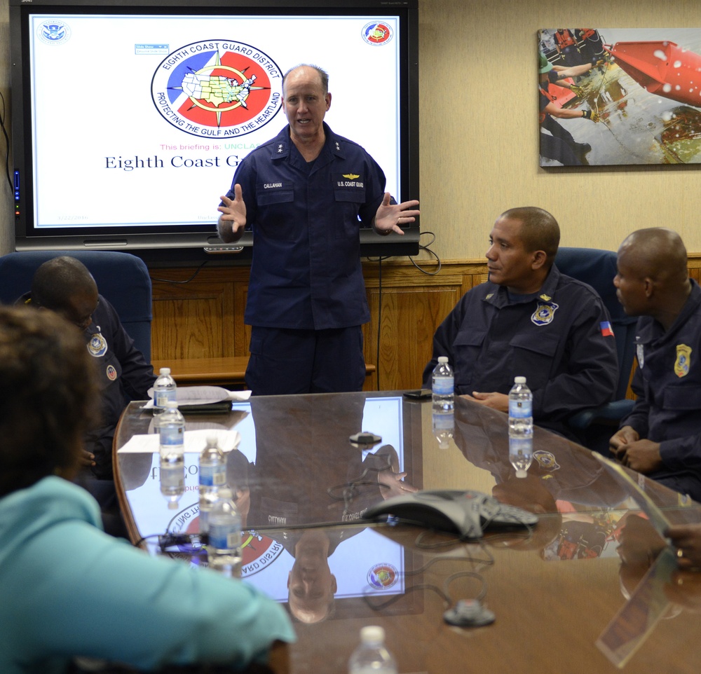 Coast Guard delegation visits 8th District