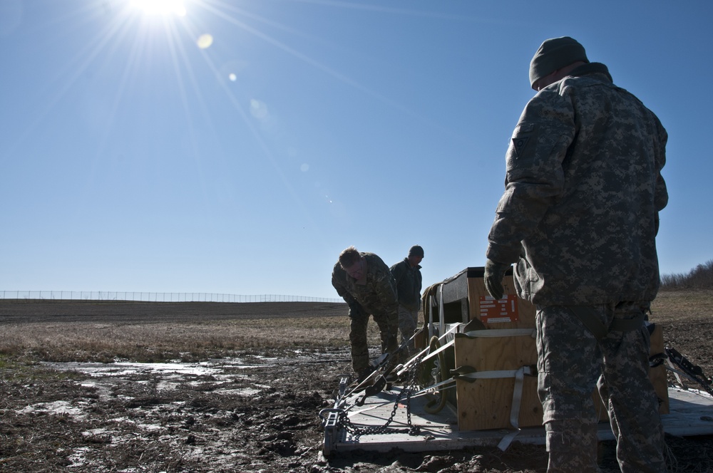 CH-47 Chinook sling load at 179th Airlift Wing