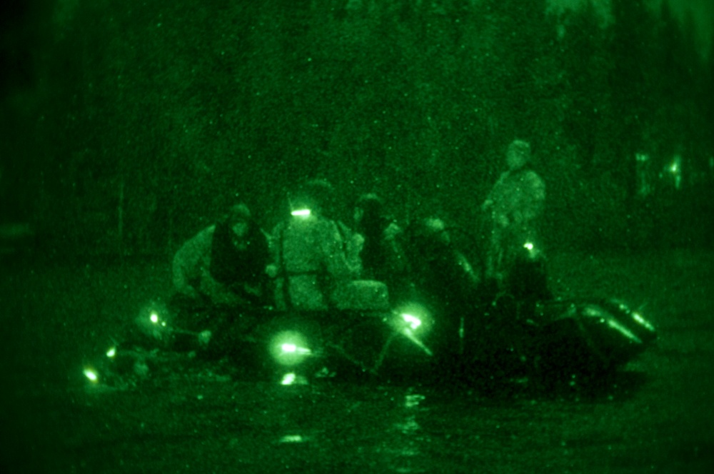 Row in the dark