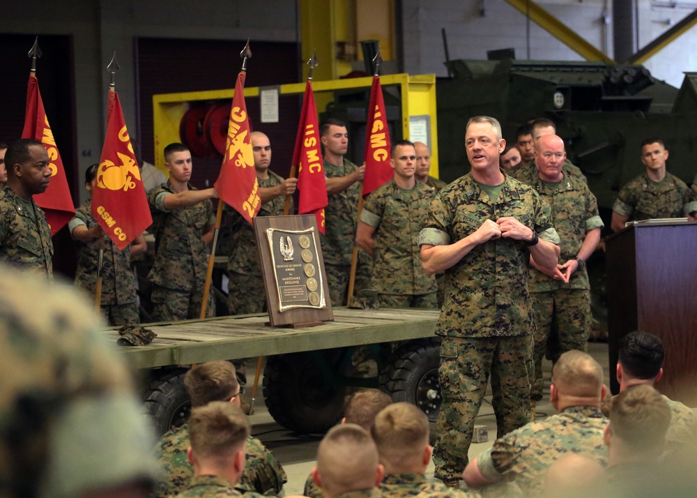 2nd Maintenance Battalion receives Secretary of Defense Maintenance Award