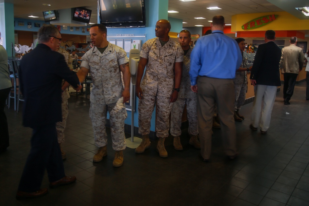 Defense officials get a taste of the Marine Corps