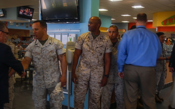 Defense officials get a taste of the Marine Corps