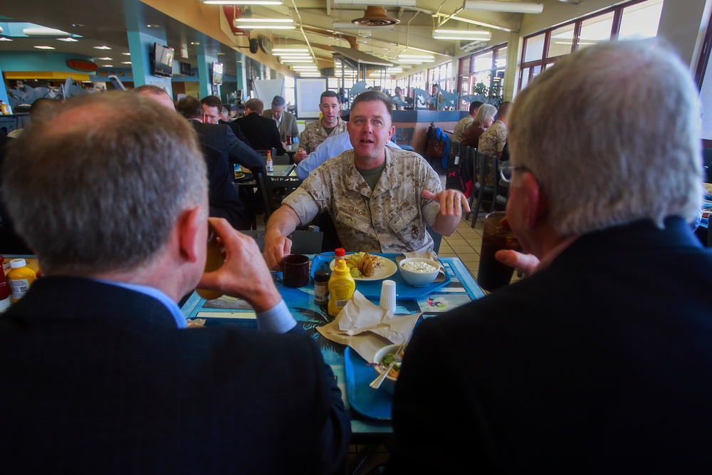 Defense officials get a taste of the Marine Corps