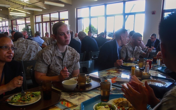 Defense officials get a taste of the Marine Corps