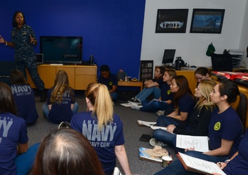 Mentoring session at Navy Recruiting Station Santa Ana
