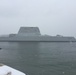 USS Zumwalt departs shipyard