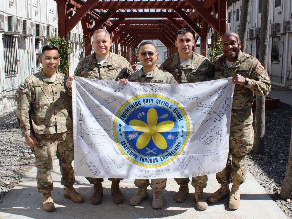 US Navy Reserve engineering duty officers serving in Afghanistan