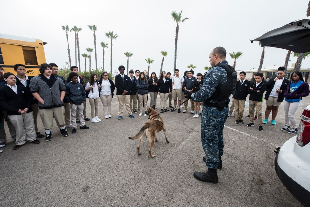 Naval Base Coronado hosts e3 Civic High for Job Shadow Day