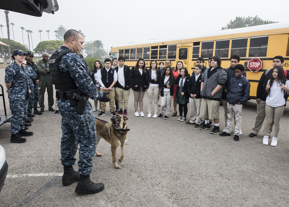 Naval Base Coronado hosts e3 Civic High for Job Shadow Day