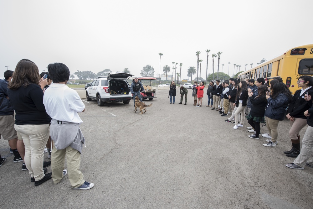 Naval Base Coronado hosts e3 Civic High for Job Shadow Day