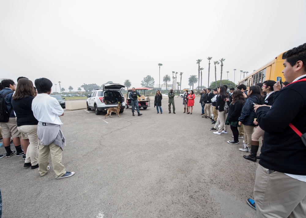 Naval Base Coronado hosts e3 Civic High for Job Shadow Day