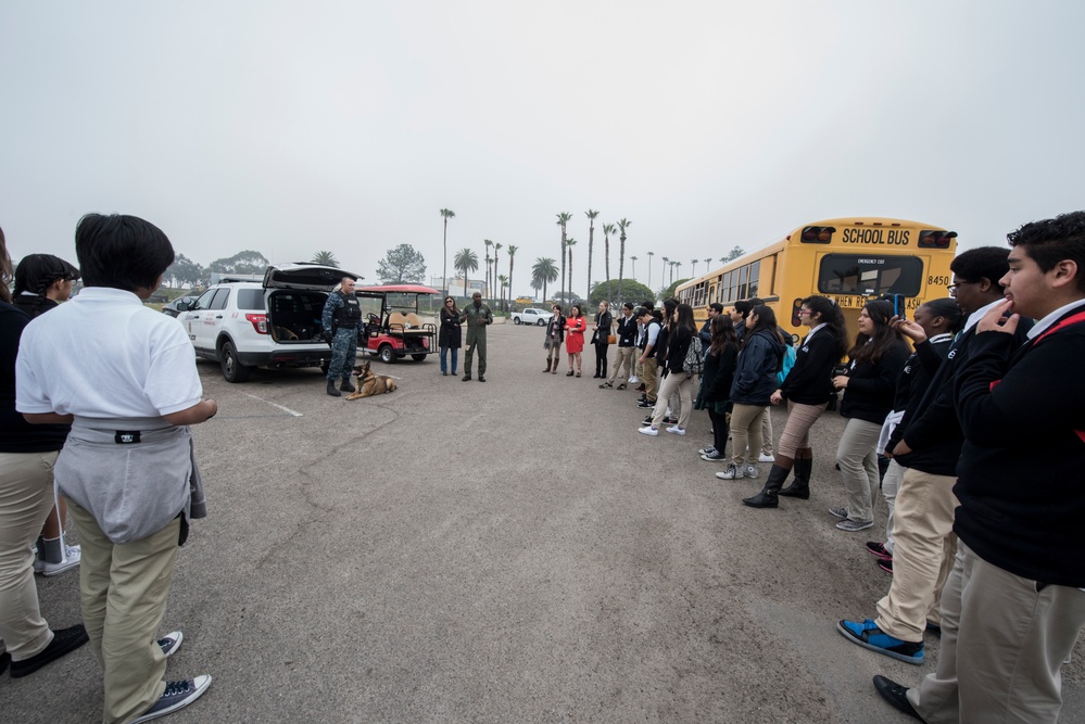 Naval Base Coronado hosts e3 Civic High for Job Shadow Day